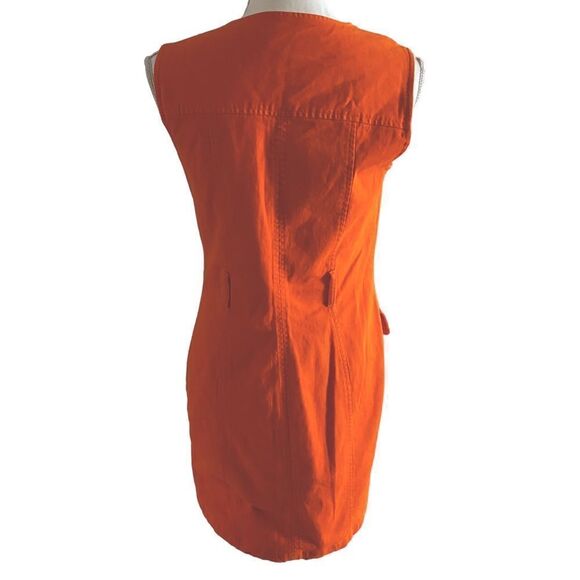 Toccin NY Orange Mini Dress Size 8 - Picture 4 of 9